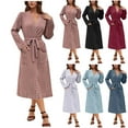 thumbnail image 1 of Zedker Women's Plus Size Robes for Women, Lightweight Long Knit Kimono Knee Length Bathrobe for Womens Soft Sleepwear with Pockets Gray XL, 1 of 9