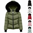 thumbnail image 1 of Zedker Women's Winter Coat Lightweight Puffer Jacket Winter Clothing For Women with Removable Hood White XXXL, 1 of 7