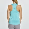 thumbnail image 1 of Zedker Women's Workout Tank Tops wicking Sleeveless Racerback Athletic Shirts for Summer Fitness Blue Plus L, 1 of 4