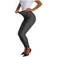 thumbnail image 1 of Zedker Womens Stretchy Casual Taper-Leg Ankle Length Jean Leggings Comfy High Waist Base Layer Workout Pants with Pockets,Dark Gray,M, 1 of 9