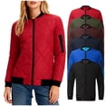thumbnail image 1 of Zedker Womens Winter Coats Long Sleeve Detail Adjustable Hood Zip Pocketspuffer Red XL, 1 of 7