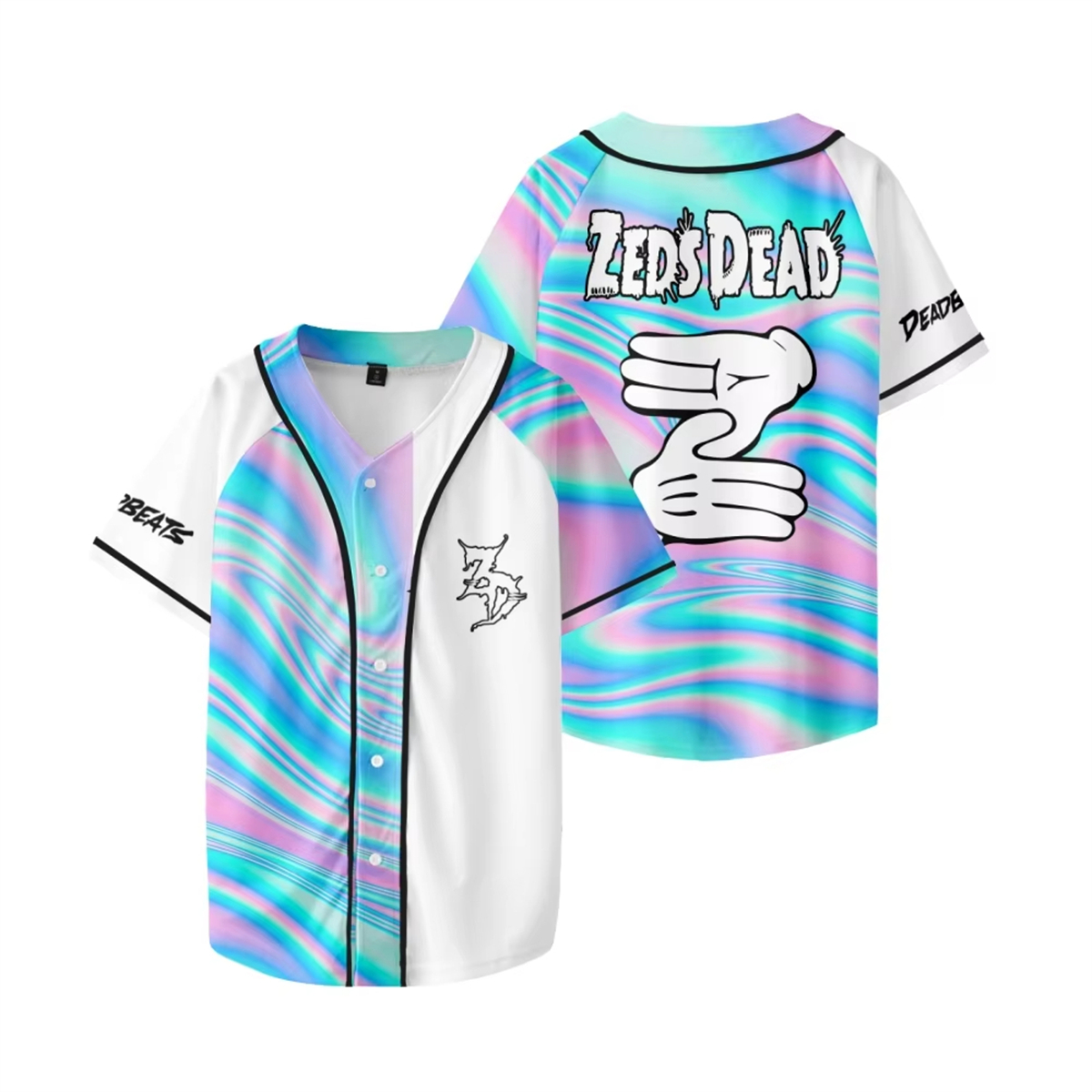 Zeds Dead Baseball Jacket Women Men Fashion Casual Short Sleeve Jersey