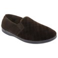 thumbnail image 1 of Zedzzz Mens Kevin Velour Twin Gusset Slippers, 1 of 2