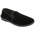 thumbnail image 1 of Zedzzz Mens Ross Twin Gusset Velour Slippers, 1 of 4