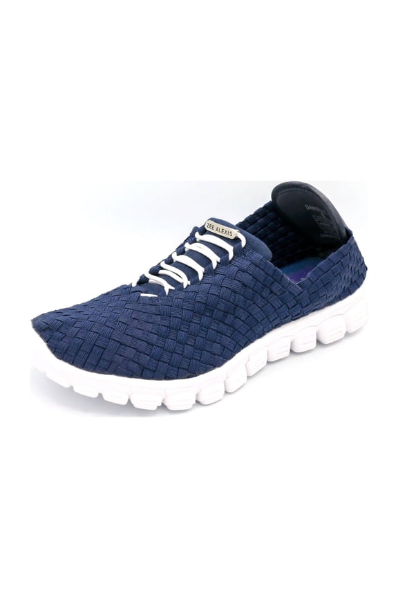 Women's Danielle Woven Sneakers, Color: Navy/White Bottom, Size: 8.5