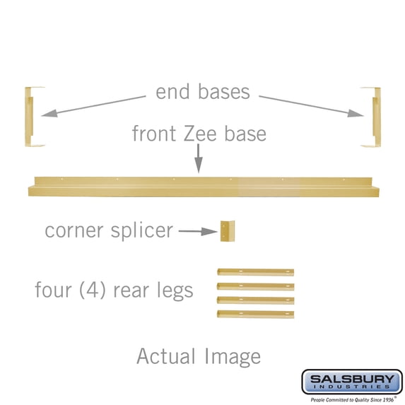 Zee Base Kit - 4 Inches High, 6 Foot Length - for 12 Inch Deep Metal ...