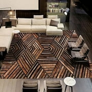 Zee Handmade Cowhide Patchwork Leather Area Rug Decorative Cowhide Carpet, Large, 100% Original