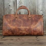 Zee Leather - Horse leather mens travel bag