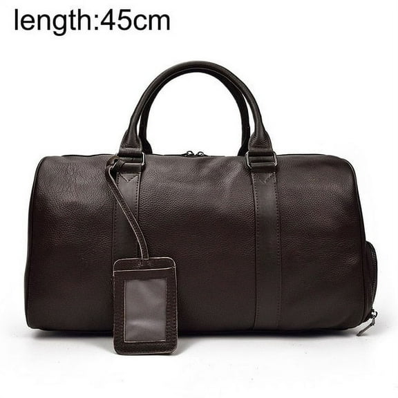 Zee Leather - Large Luggage/ Travel made of Cowhide Genuine Leather Travel Duffle Bag