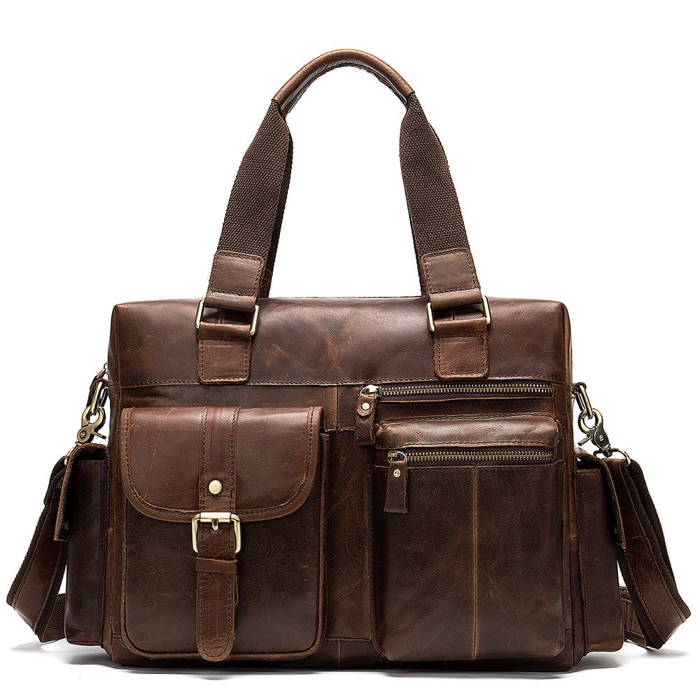 Zee Leather - Leather Business Travel Bag Men's Leather Duffel Bag