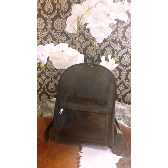 Zee Leather Natural Cowhide Backpack | 100% Real Hair On Cowhide Leather Backpack | Cowhide Shoulder Bag | Hair on Leather Backpack