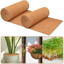 ZeeDix 2Pack 16 x 118in Natural Coco Liner Roll for Flower Pot Basket Liner, Garden Decoration, Pet Pad Reptile Carpet