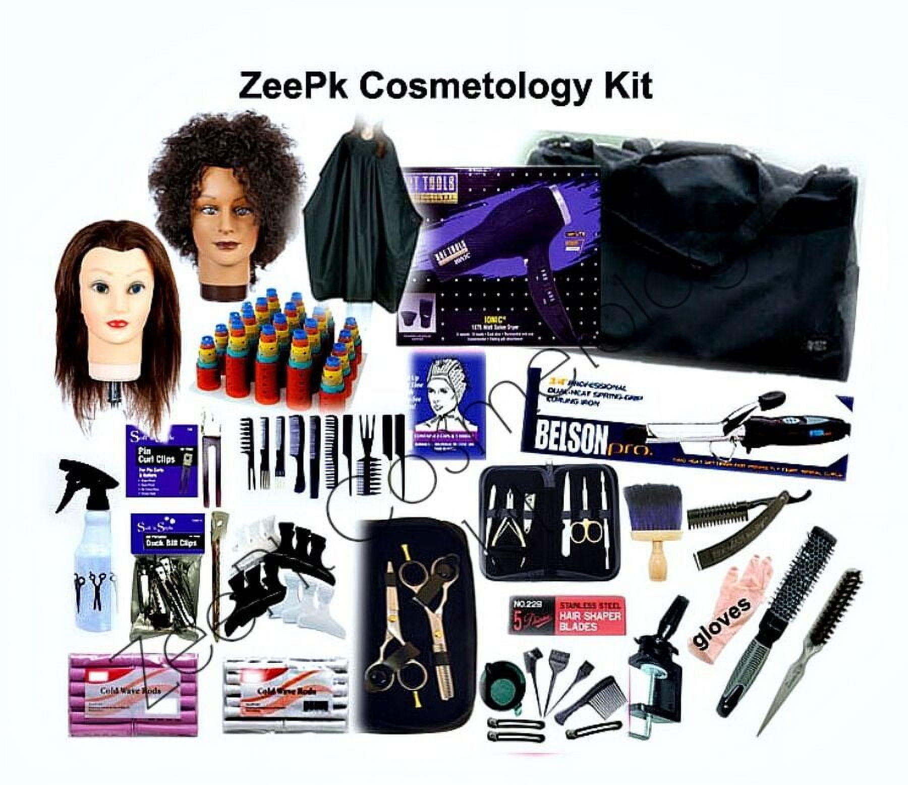 ZeePk Cosmetology School Student Kit for Hair Styling, Cutting, Beauty School