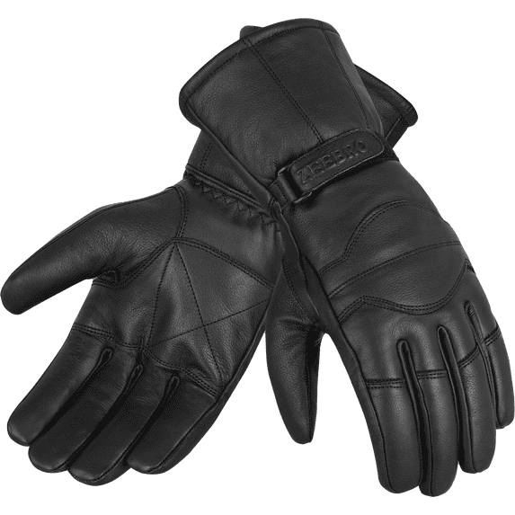 Zeebro Men's KC–05 Black Gauntlet Leather Gloves Size XL