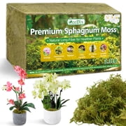 Zeedix 3.3LB sphagnum moss for plants 75QT Natural Long-Fiber moss ,Premium moss for Terrariums Orchids Succulents Carnivorous Potted Plant Gardening & Reptiles