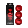 thumbnail image 1 of Zeekio Juggling Balls Premium Galaxy - [Pack of 3], Synthetic Leather, Millet Filled, 12-panel Leather Balls, 130g Each, 62mm, Metallic Red, 1 of 6