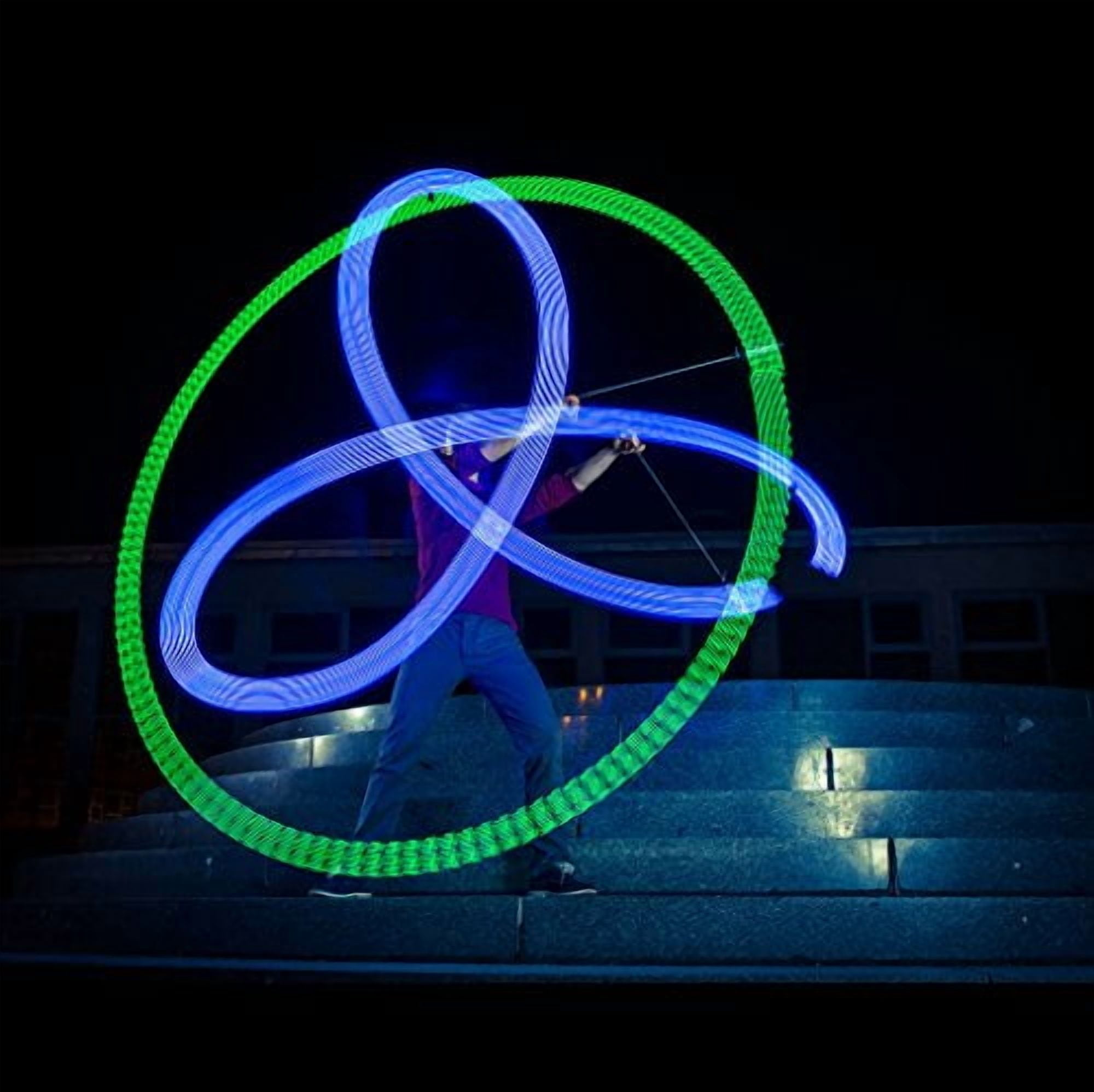 Flow Poi Zeekio Lighted Led Poi Spinning Flow Toys Sold In Pairs - Walmart.com