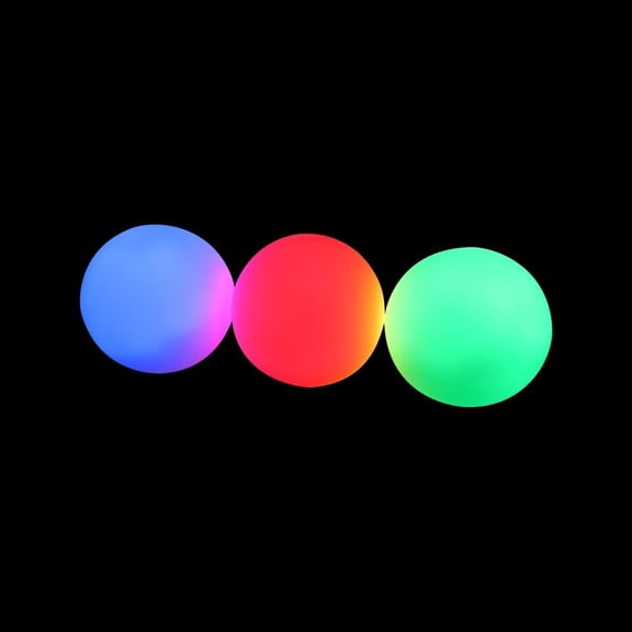 Zeekio Multi Color LED Light Up Juggling Balls with Charging Cord (Set of 3)