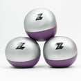 thumbnail image 1 of Zeekio Nova Juggling Ball Set - Stretch Bean Bag 4 Panel 120g Ball - Set of 3 Balls (Purple/Silver), 1 of 1