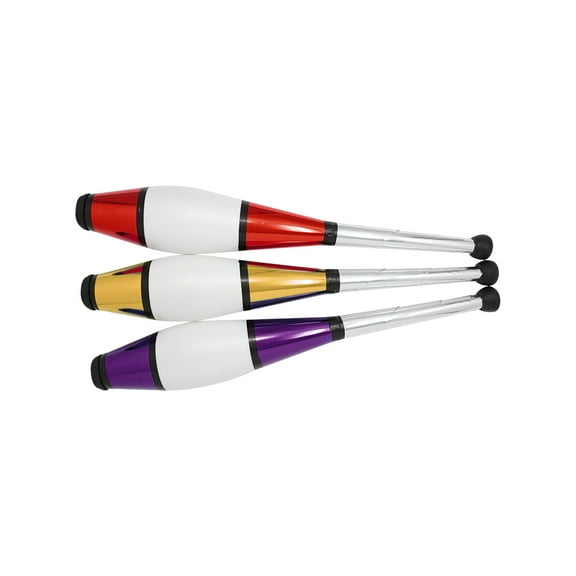 Zeekio Pegasus Juggling Club Set - Beginner to Pro - Set of 3 (Purple/Gold/Red)