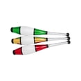 thumbnail image 1 of Zeekio Pegasus Juggling Club Set - Beginner to Pro - Set of 3 (Red/Gold/Green), 1 of 4