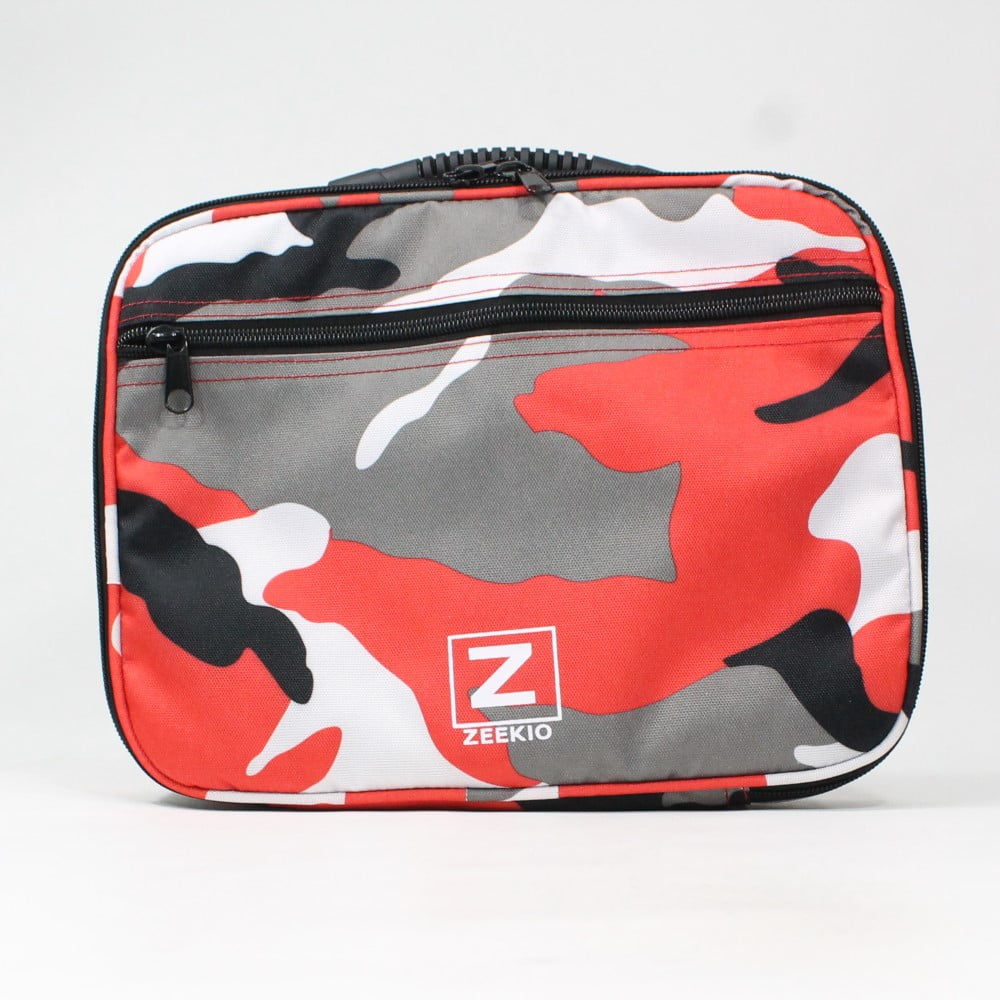 Zeekio Premium Yo-Yo Bag - Soft Yo-Yo Case with Adjustable Shoulder Strap - Red Camo