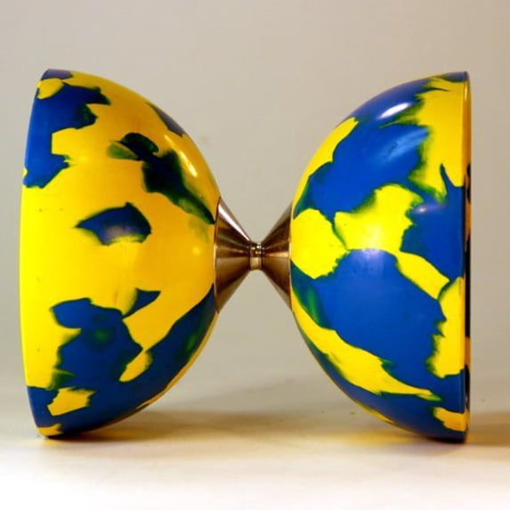 Zeekio Threat Diabolo - Fixed Axle Diabolo - Blue and Yellow