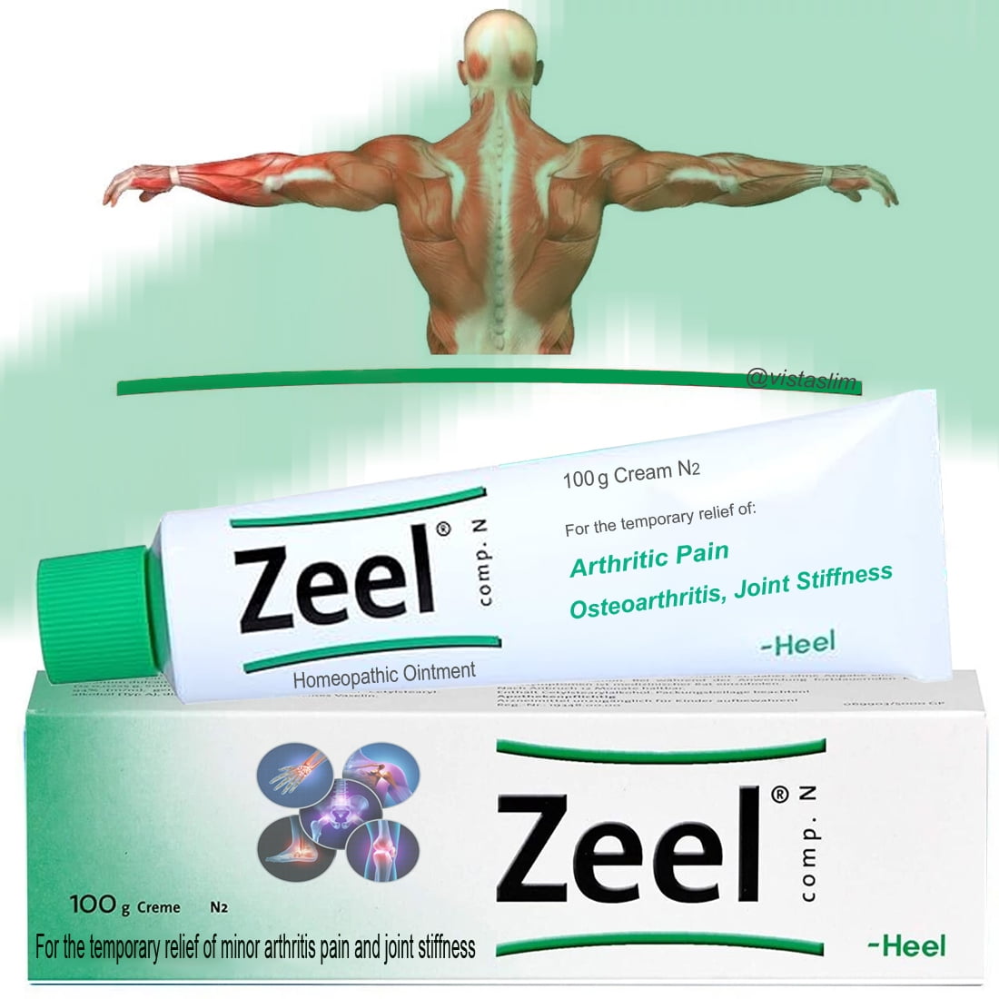 Zeel Comp. N Homeopathic 100g Cream Joint Stiffness & Rheumatic Pain