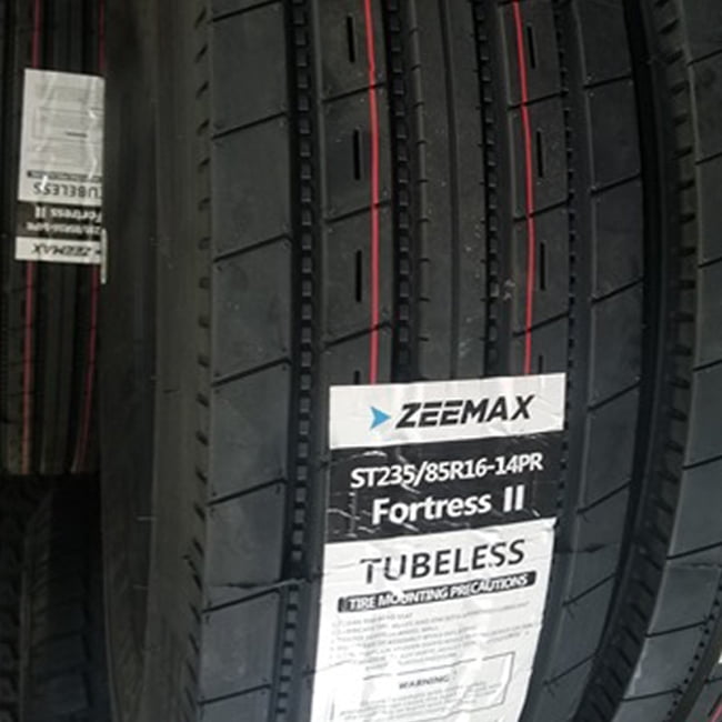 Zeemax Fortress II All Steel ST 235/85R16 Load G 14 Ply Trailer Tire