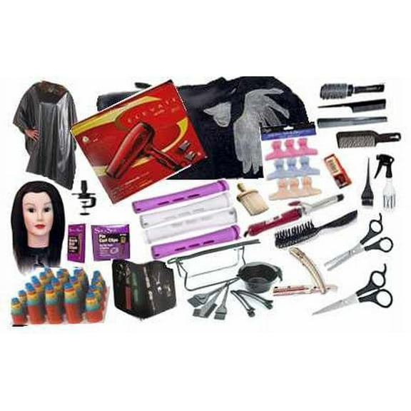 Zeepk Complete Cosmetology Beauty School Student Kit Tote Bag Manikin head