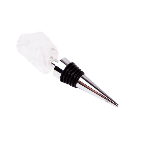 Zees Creations GS1006 Stainless Steel Gemstoppers Rock Quartz