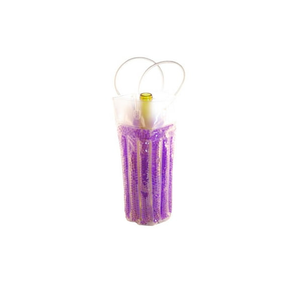 Zees Inc. Cool Sack Round Beaded Wine Tote