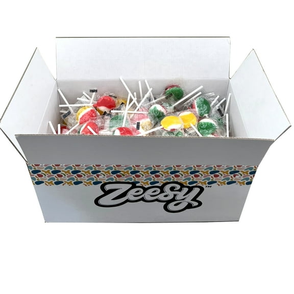 Zeesy Assorted Colored Lollipops, Fruit Flavored, 2 Lbs