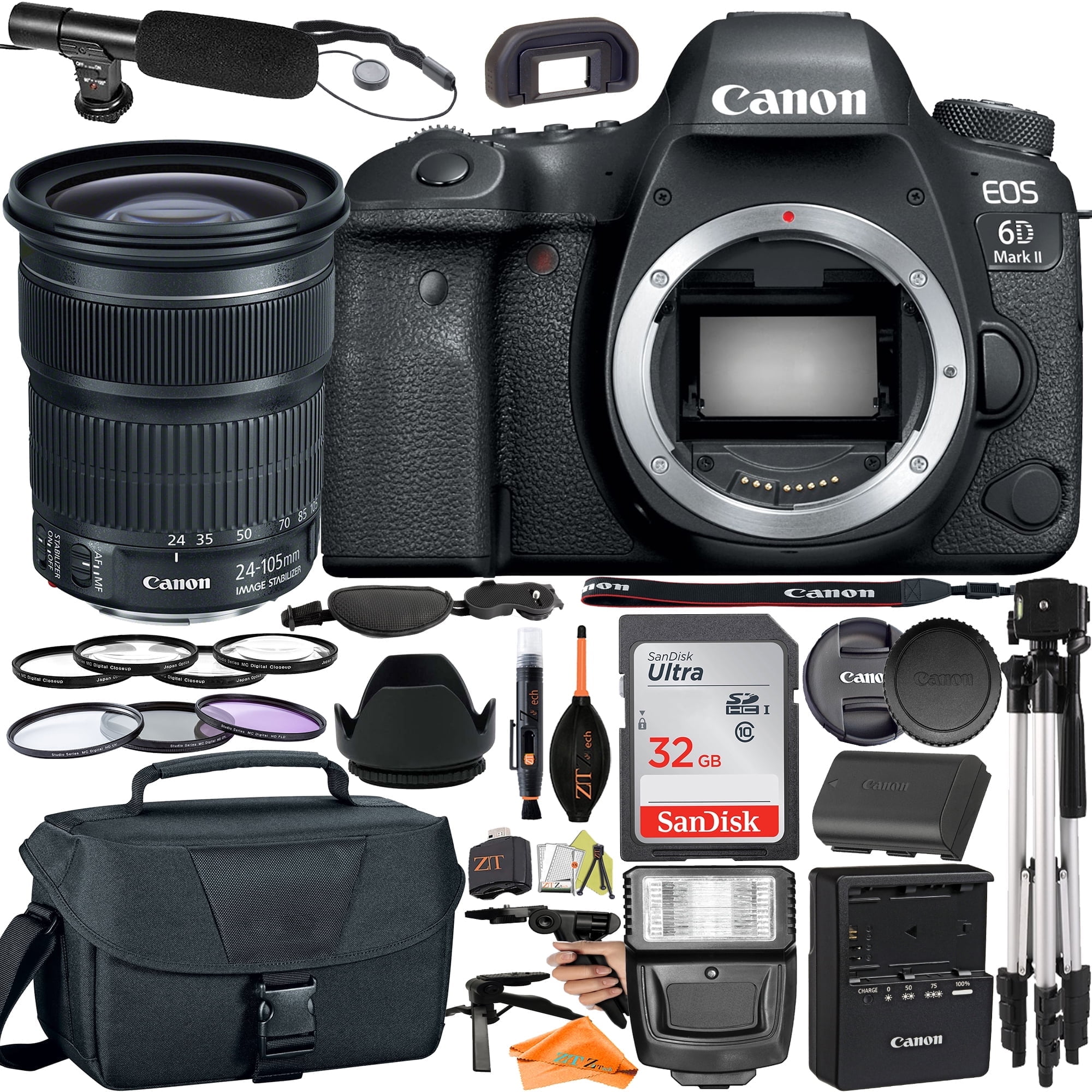 Canon EOS 6D Mark II Full Frame Digital DSLR Camera with 24-105mm