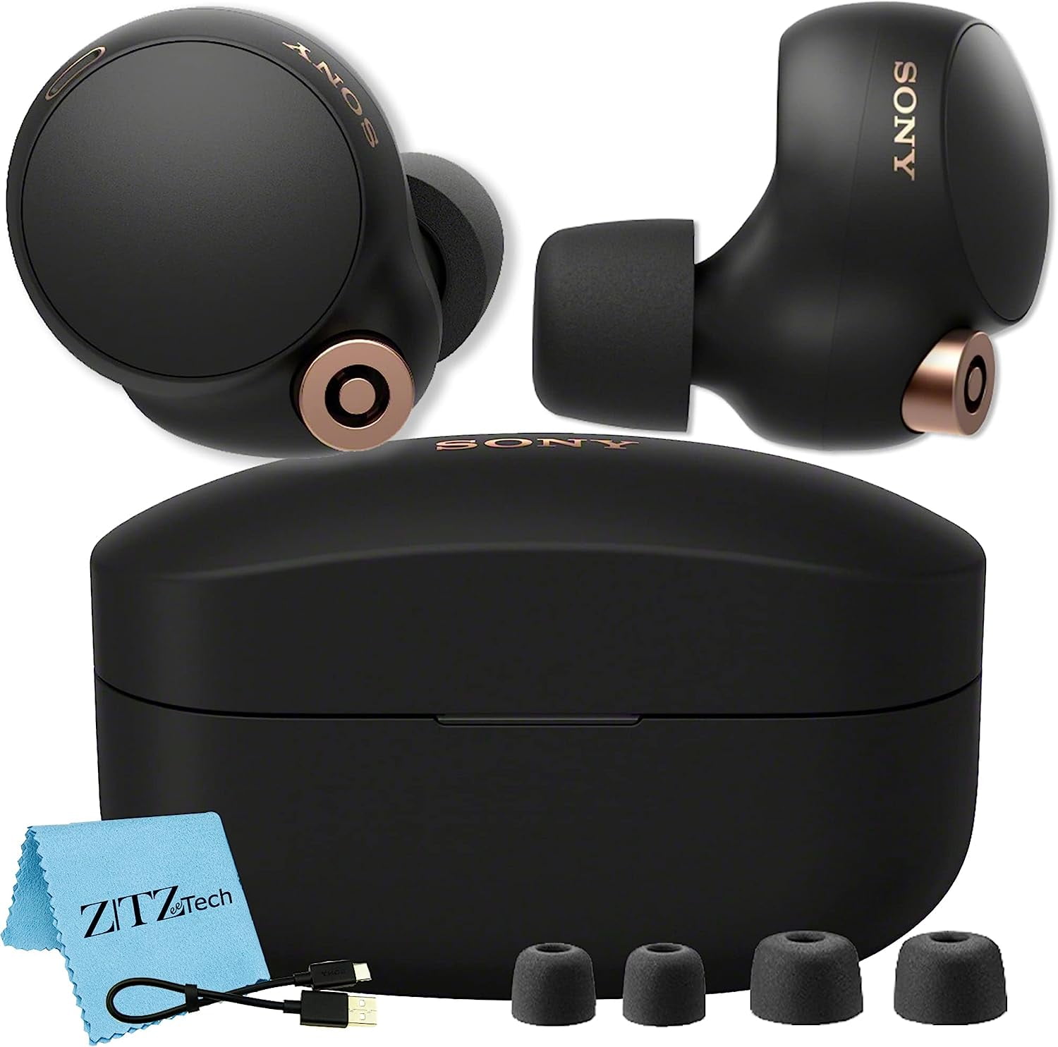 SONY - ほぼ新品 SONY WF-1000XM4 BLACK Sony WF-1000XM4 Wireless Noise-Canceling In-Ear Headphones