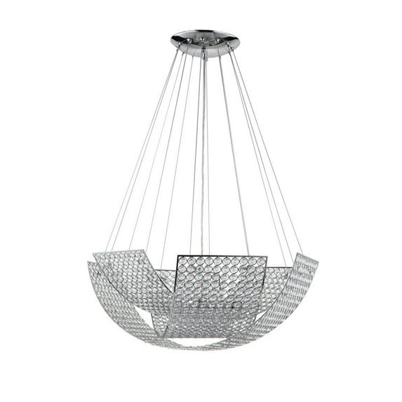 Zeev Monarch Collection Contemporary Chandelier 8 Lights G9 LED Bulbs