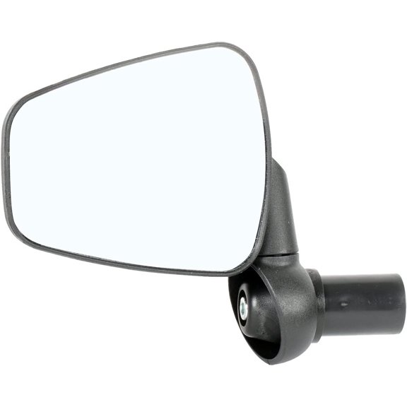 Zefal Dooback 2 Left Bike Mirror  56 cm2 Convex Chrome-Plated ABS Rearview Mirror for 1622 mm Handlebar Ends  Foldable, 3D Adjustable with 8-Notch Positioning, eBike & Commuter Compatible