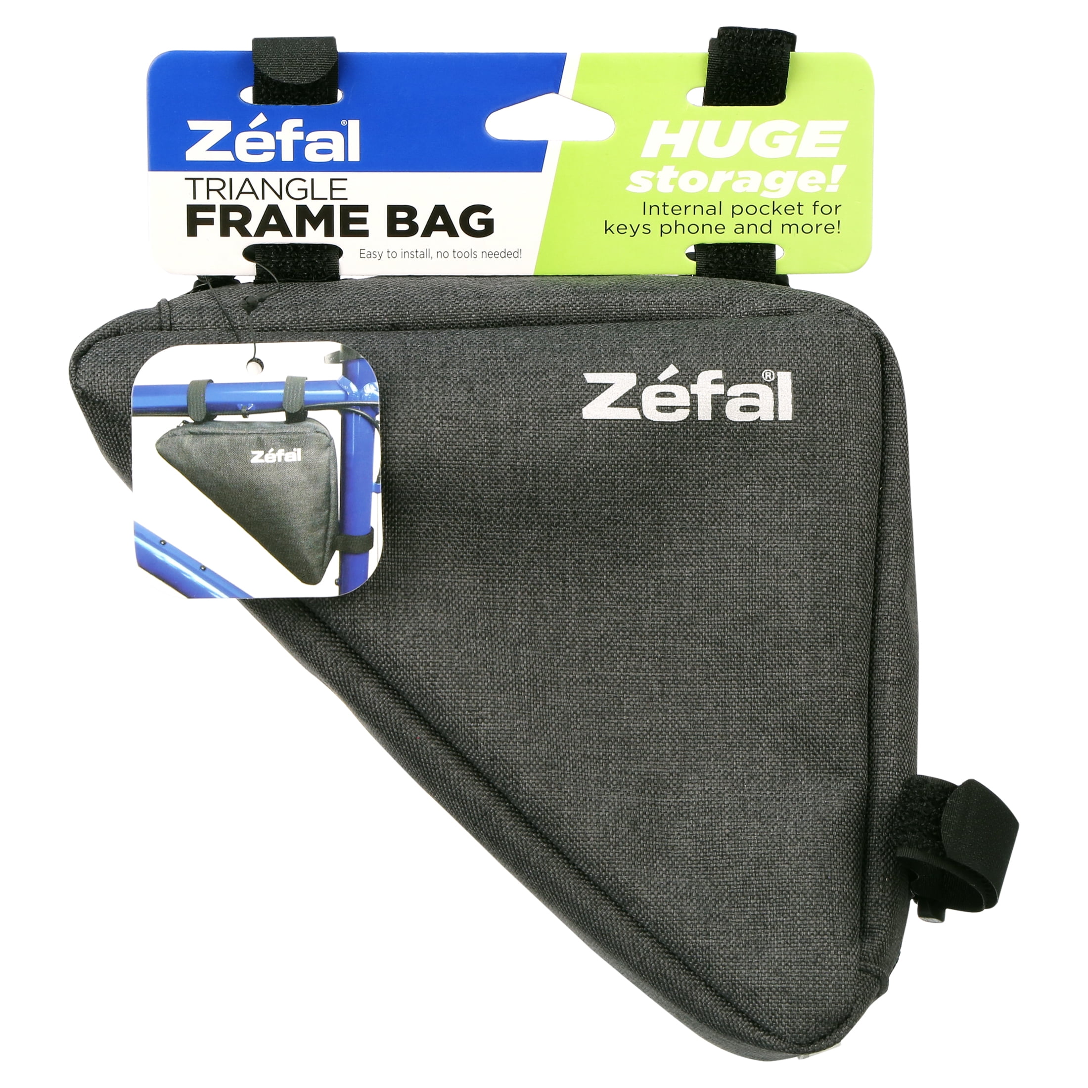 Zefal Triangle Frame Bike Bag (Easy Install, Huge Storage Zefal Triangle Frame Bike Bag (Easy Install, Huge Storage