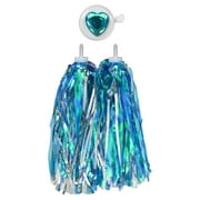 Zefal Z-Kids Double Fun Bike Accessories Pack for Children, Includes Streamers & Bell, Teal