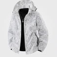 thumbnail image 1 of Zefriona Men's Water-Resistant Hooded Lightweight Softshell Jacket for Travel White 3XL, 1 of 3