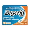 thumbnail interactive-video image 1 of Zegerid Heartburn Relief, 24 Hour Heartburn Medicine, Omeprazole & Sodium Bicarbonate, 42 Count, 1 of 11