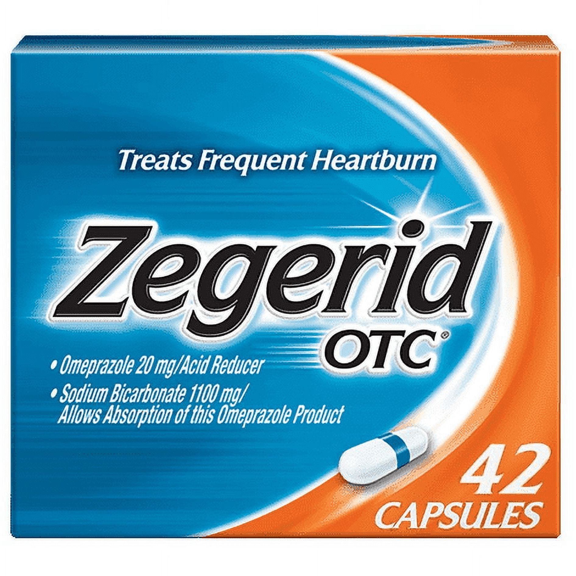 Zegerid OTC Heartburn Relief, 24 Hour Stomach Acid Reliever, Omeprazole ...