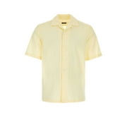 ZEGNA Pastel yellow cotton shirt