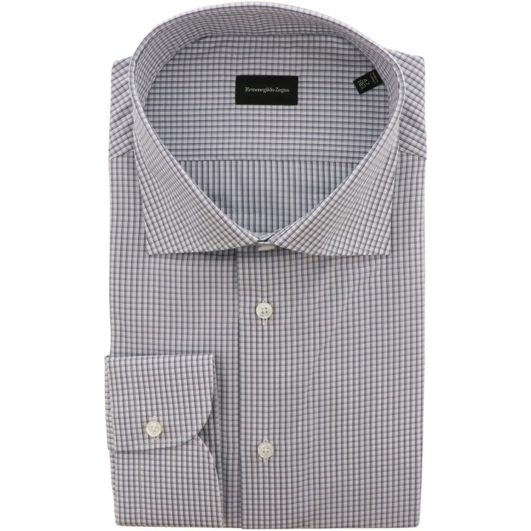 Zegna check discount dress shirt