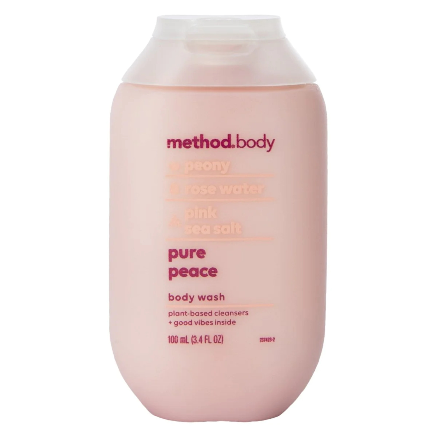 Zegsy method® body pure peace travel size body wash 3.4 fl.oz