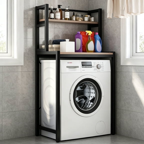 Zehiseta Over Washing Machine Storage Rack, Freestanding Vertical Storage Organizer