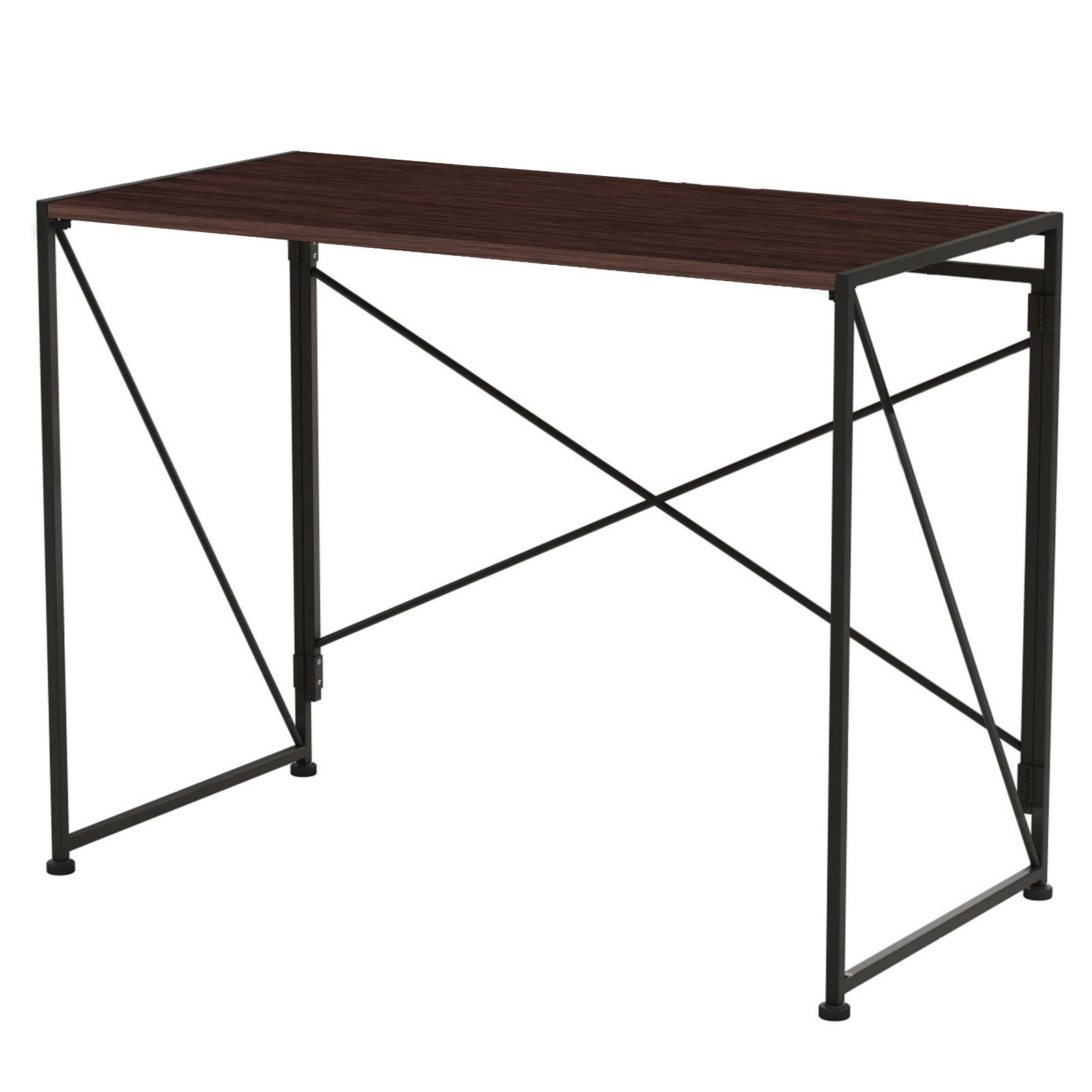 Zehnhase Industrial Style Foldable Computer Desk Writing Study Desk 39.