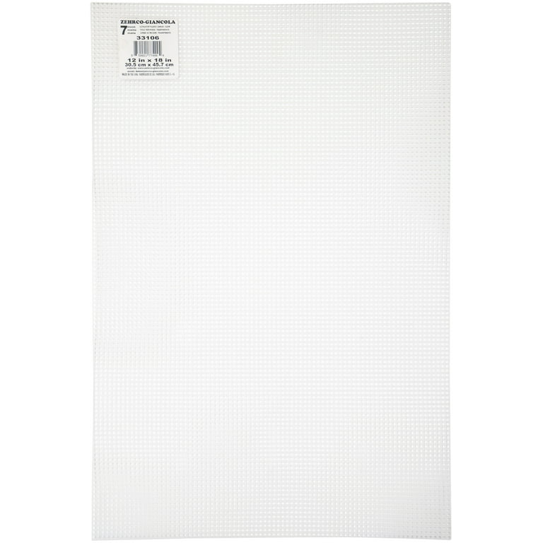 Darice 10 Mesh Clear Plastic Canvas Sheets, White