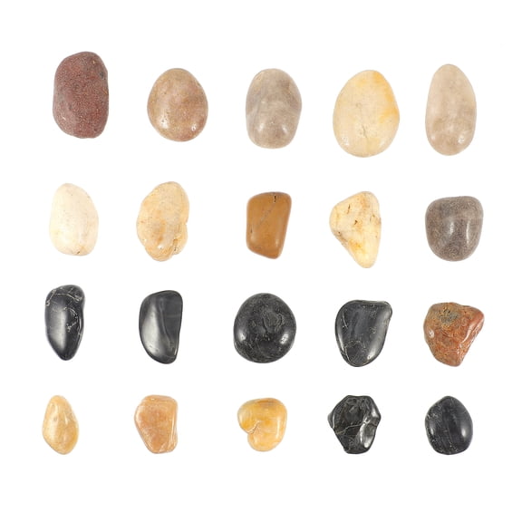 Zehuanyu 1 Pack 500g Garden Outdoor Pebbles Decorative Polished Stones (Random Color)