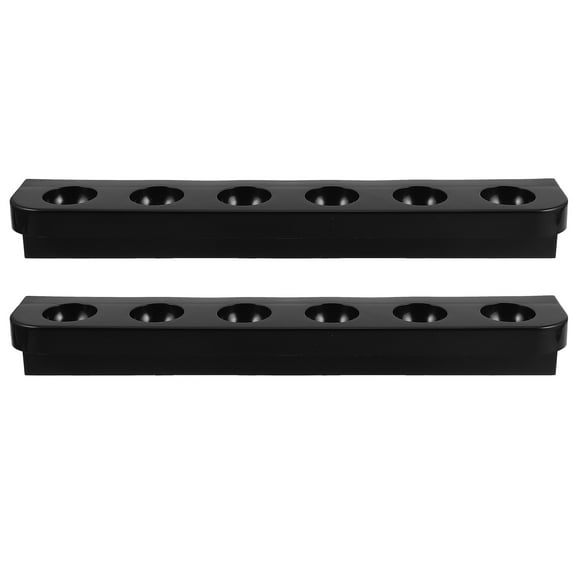 ORDDIART 1Pair Durable Plastic Pool Cue Stand with Stylish Design for Billiard Rooms